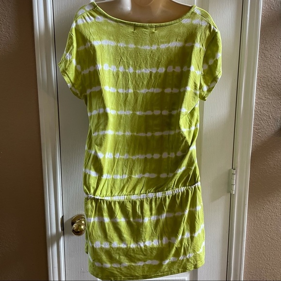 Michael Kors lime white tie dye shirt medium - Picture 5 of 6